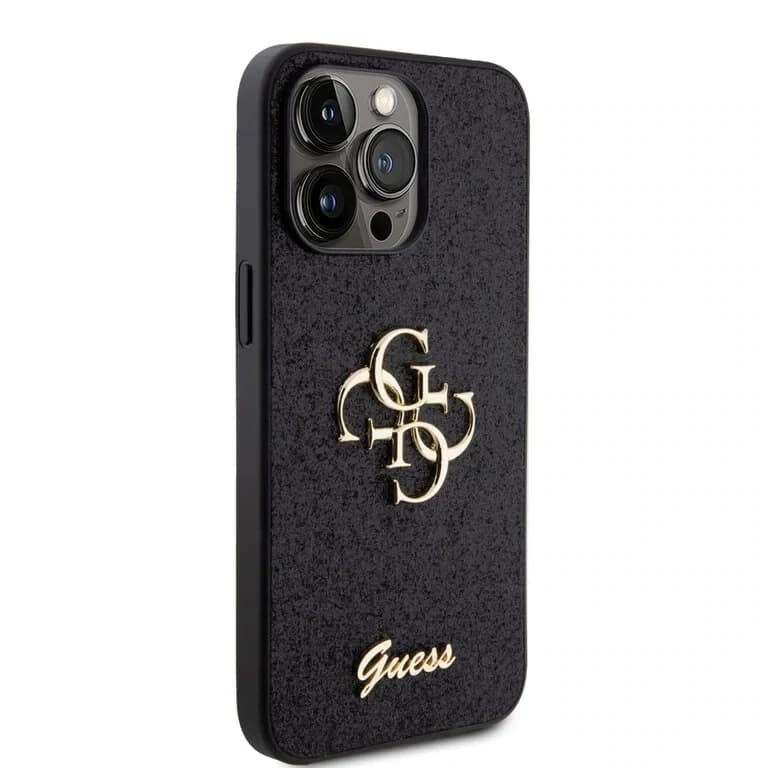 Guess iPhone 15 Pro Max TPU Hardcase - Groot 4G - Vaste Glitter