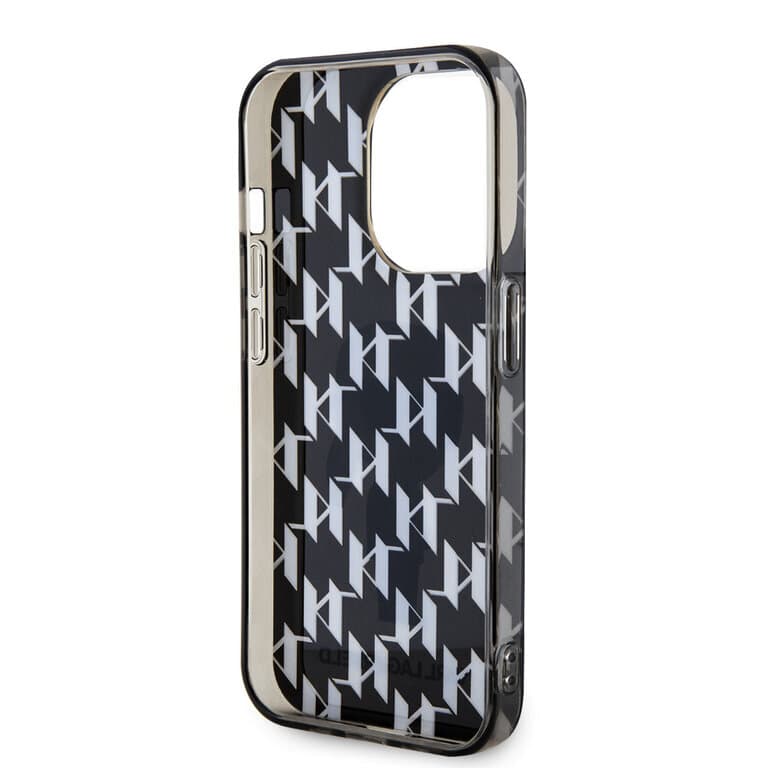 Karl Lagerfeld iPhone 15 Pro Max Case | Ikonik Monogram TPU Hardcase