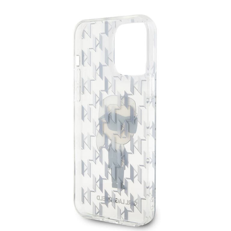 Karl Lagerfeld iPhone 15 Pro Max Case | Ikonik Monogram TPU Hardcase