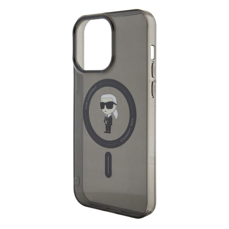 Karl Lagerfeld iPhone 15 Pro Max Hardcase | MagSafe Compatibel Ikonik Zwart