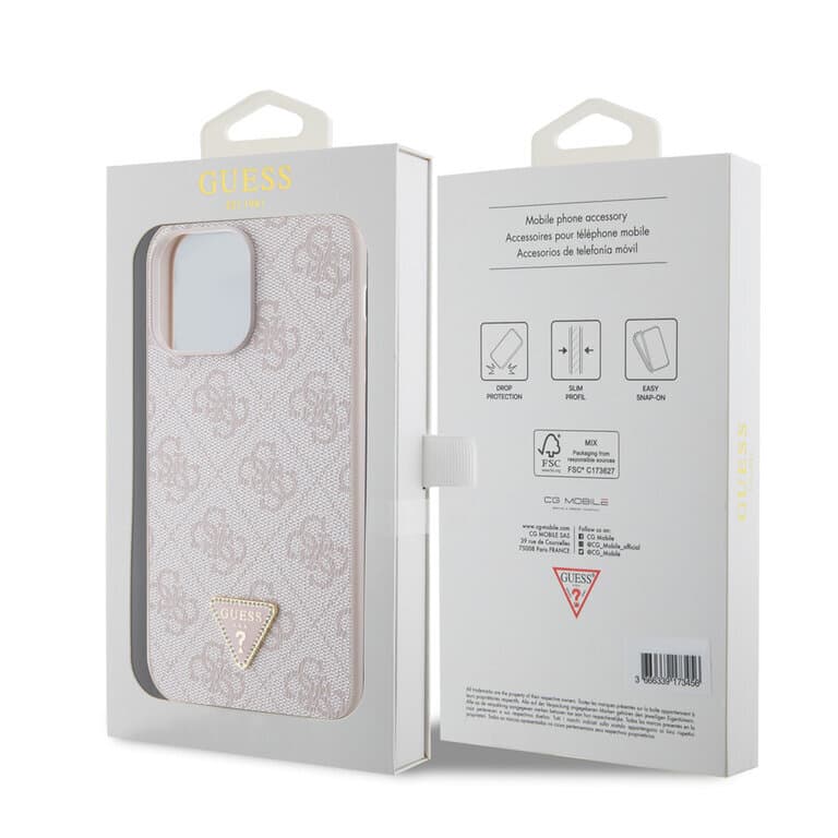Guess iPhone 14 Pro Max Hardcase - 4G Logo - Strass