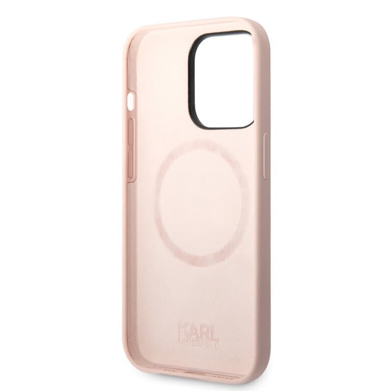 Karl Lagerfeld iPhone 14 Pro Max Hardcase Achtercover - Karl's Head - Magsafe Compatibel
