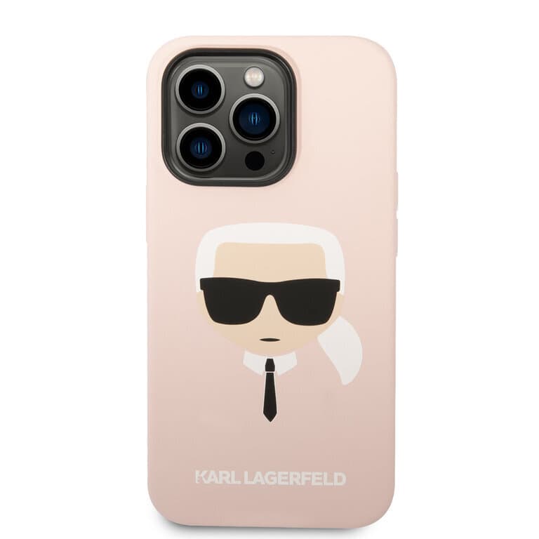 Karl Lagerfeld iPhone 14 Pro Max Hardcase Achtercover - Karl's Head - Magsafe Compatibel