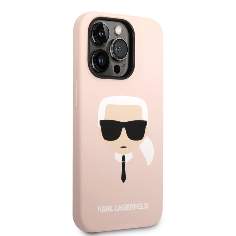 Karl Lagerfeld iPhone 14 Pro Max Hardcase Achtercover - Karl's Head