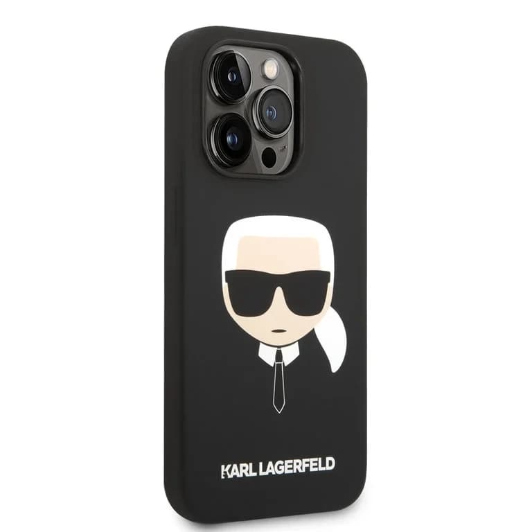 Karl Lagerfeld iPhone 14 Pro Max Hardcase Achtercover - Karl's Head