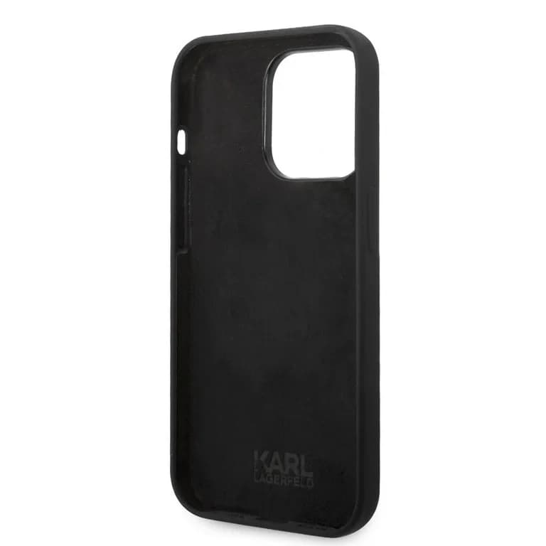 Karl Lagerfeld iPhone 14 Pro Max Hardcase Achtercover - Karl's Head