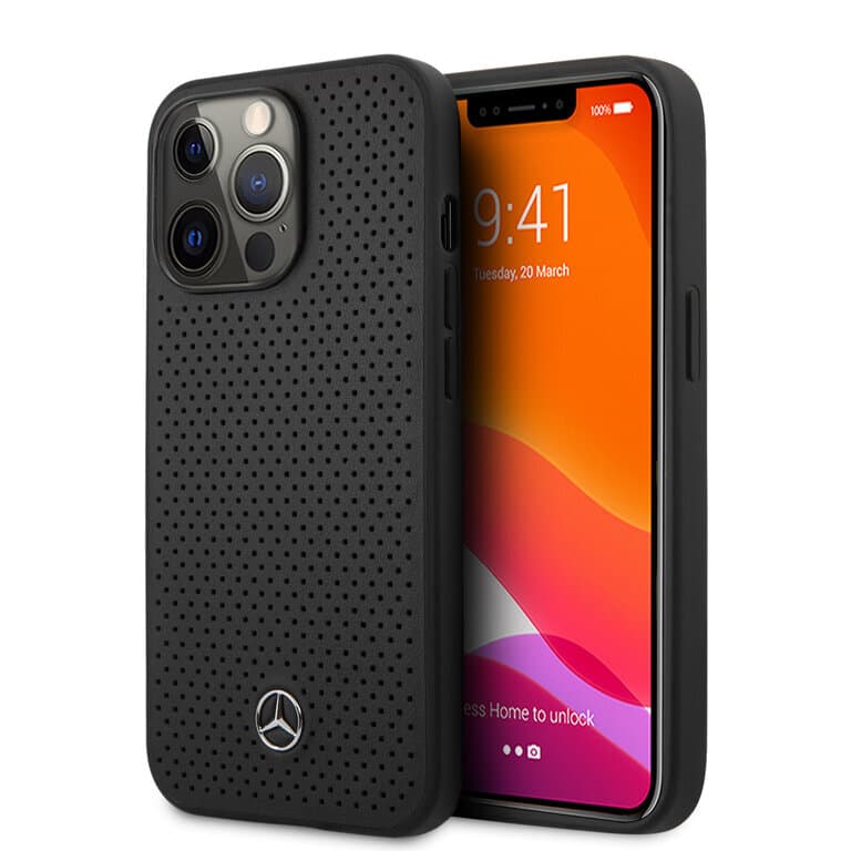 Mercedes-Benz iPhone 14 Pro Max Hardcase Achtercover - Zwart - Luxe Bescherming