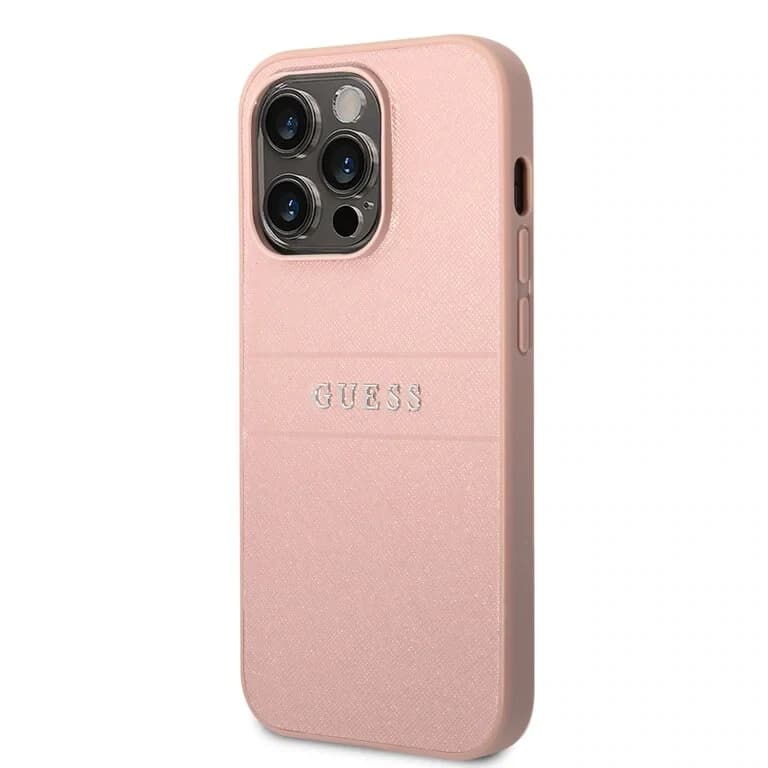 Guess iPhone 14 Pro Achtercover case - Roze