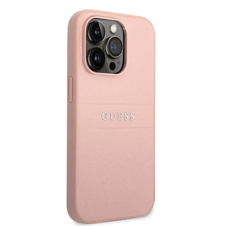 Guess iPhone 14 Pro Achtercover case - Roze