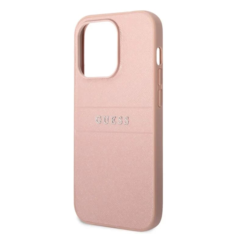 Guess iPhone 14 Pro Achtercover case - Roze