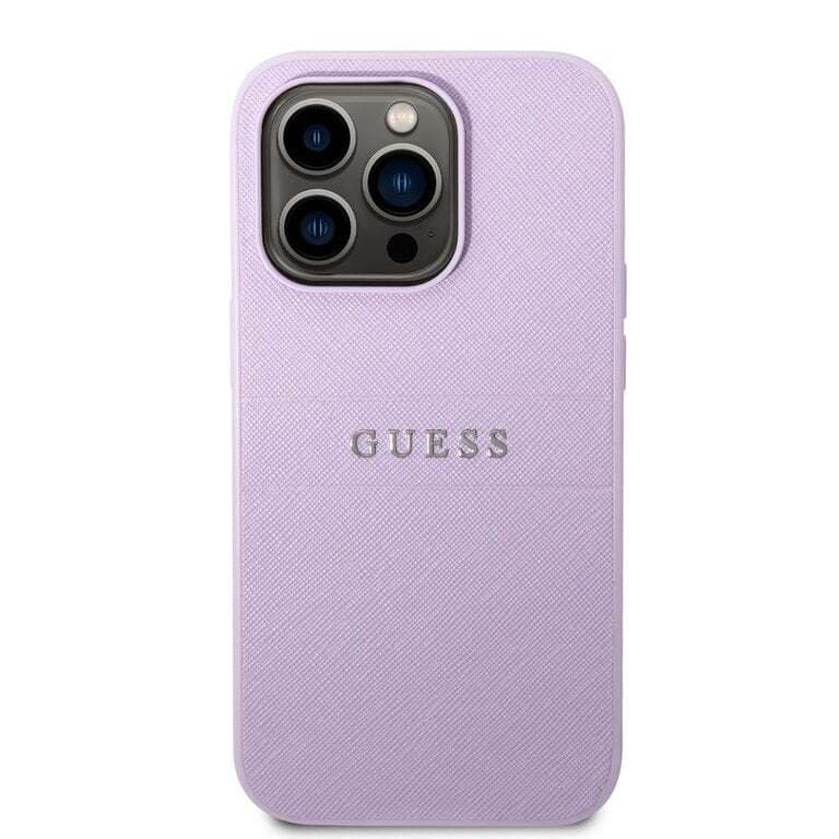 Guess iPhone 14 Pro Hardcase Achtercover - Saffiano