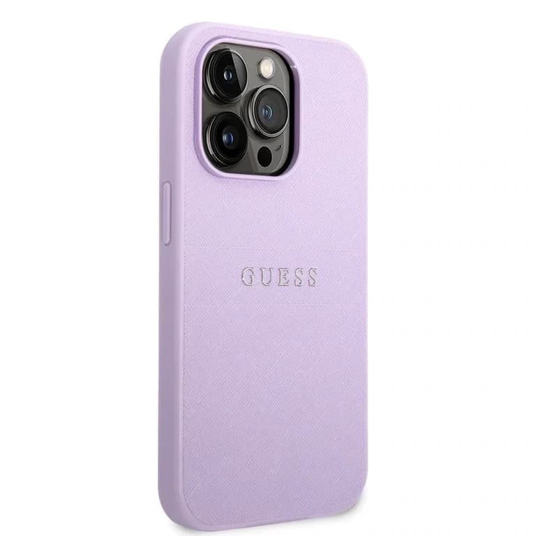 Guess iPhone 14 Pro Hardcase Achtercover - Saffiano