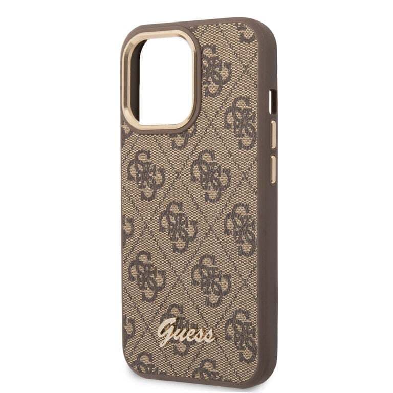 Guess iPhone 14 Pro Hardcase Backcover - 4G - Metalen Knoppen & Camera