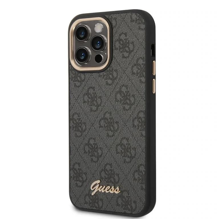 Guess iPhone 14 Pro Hardcase Backcover - 4G - Metalen Knoppen & Camera