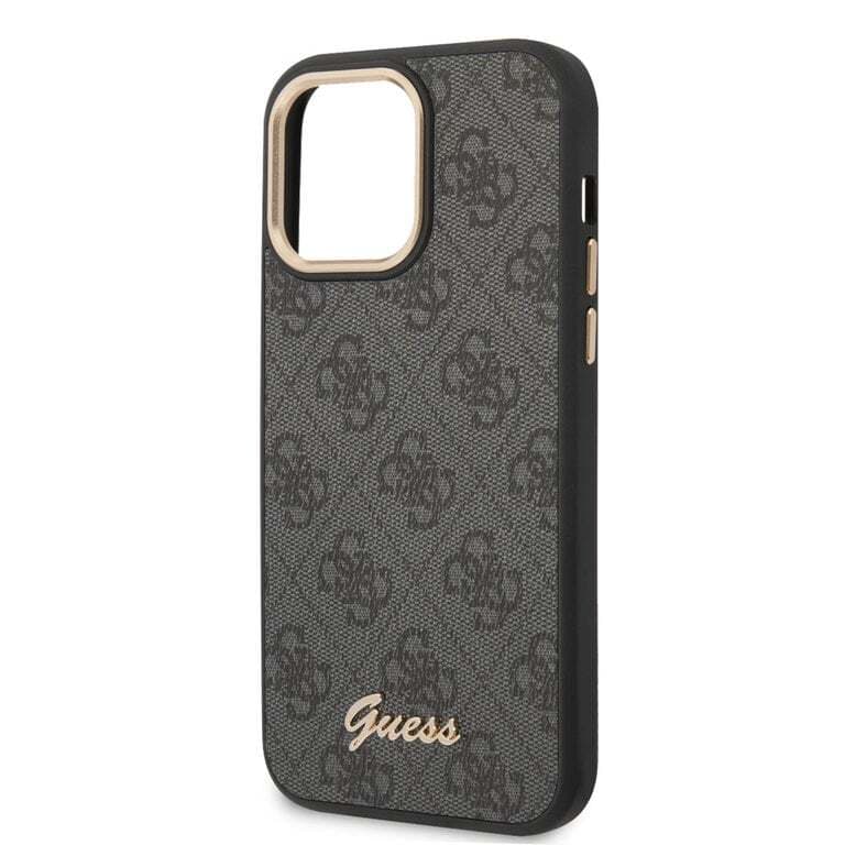 Guess iPhone 14 Pro Hardcase Backcover - 4G - Metalen Knoppen & Camera
