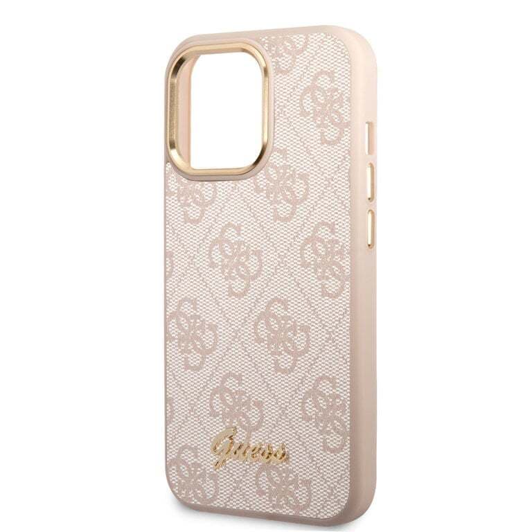 Guess iPhone 14 Pro Hardcase Backcover - 4G - Metalen Knoppen & Camera