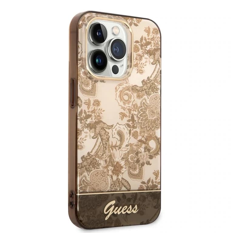Guess iPhone 14 Pro Hardcase Backcover - Porselein Collectie