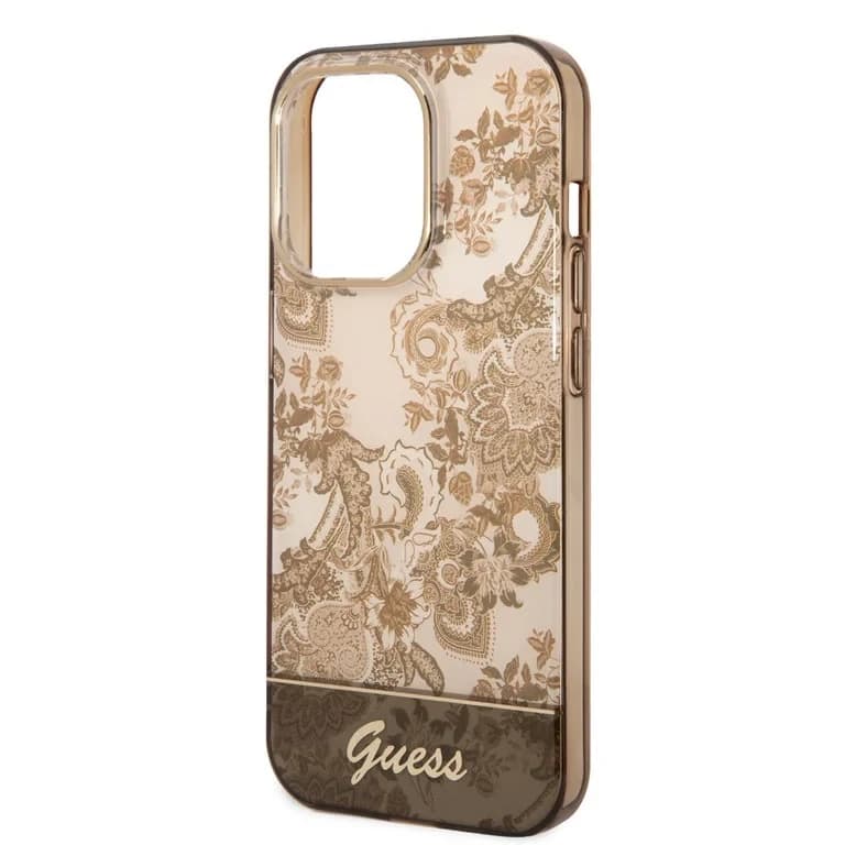 Guess iPhone 14 Pro Hardcase Backcover - Porselein Collectie