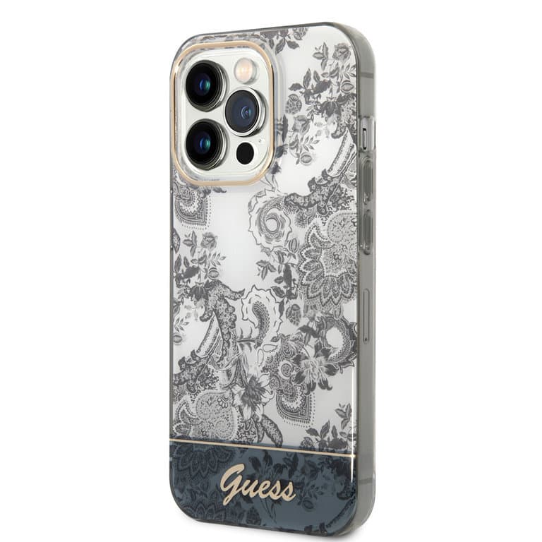 Guess iPhone 14 Pro Hardcase Backcover - Porselein Collectie