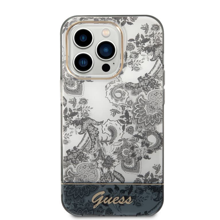 Guess iPhone 14 Pro Hardcase Backcover - Porselein Collectie