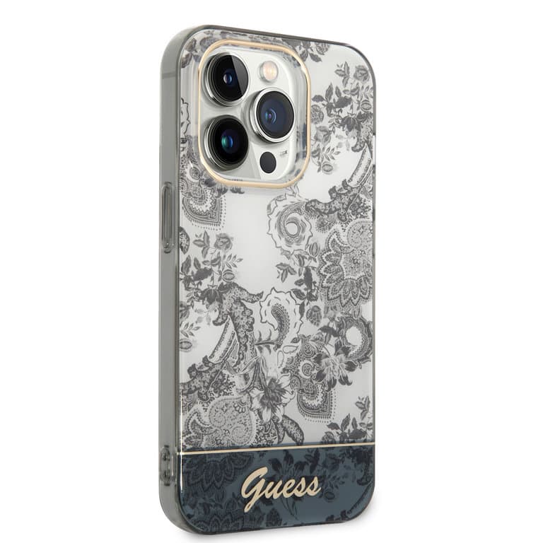 Guess iPhone 14 Pro Hardcase Backcover - Porselein Collectie
