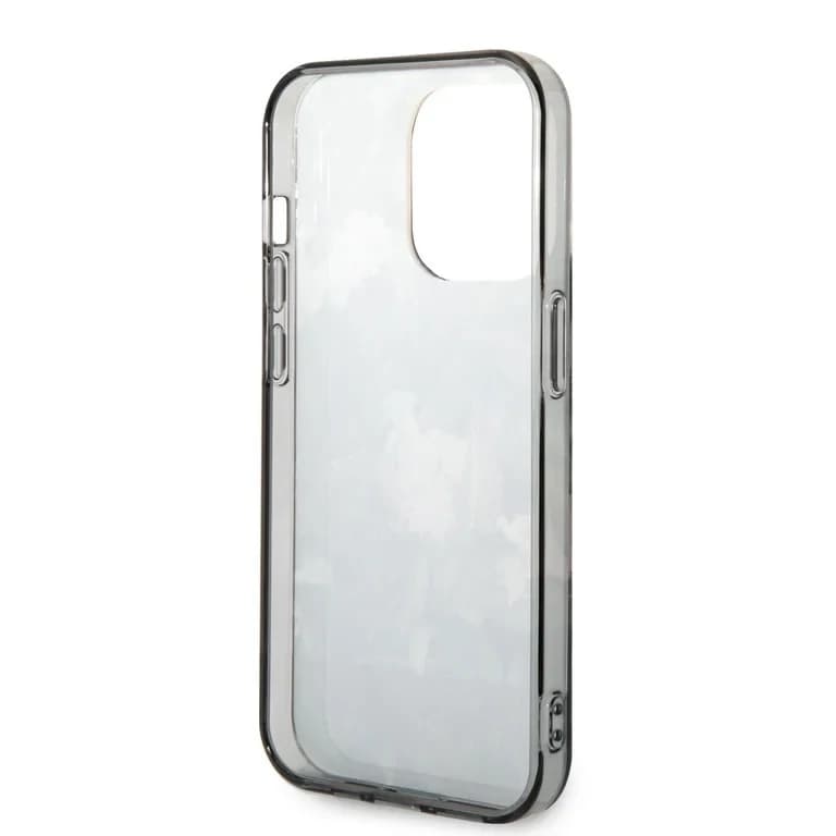 Guess iPhone 14 Pro Hardcase Achtercover - Jungle Collectie - Groen