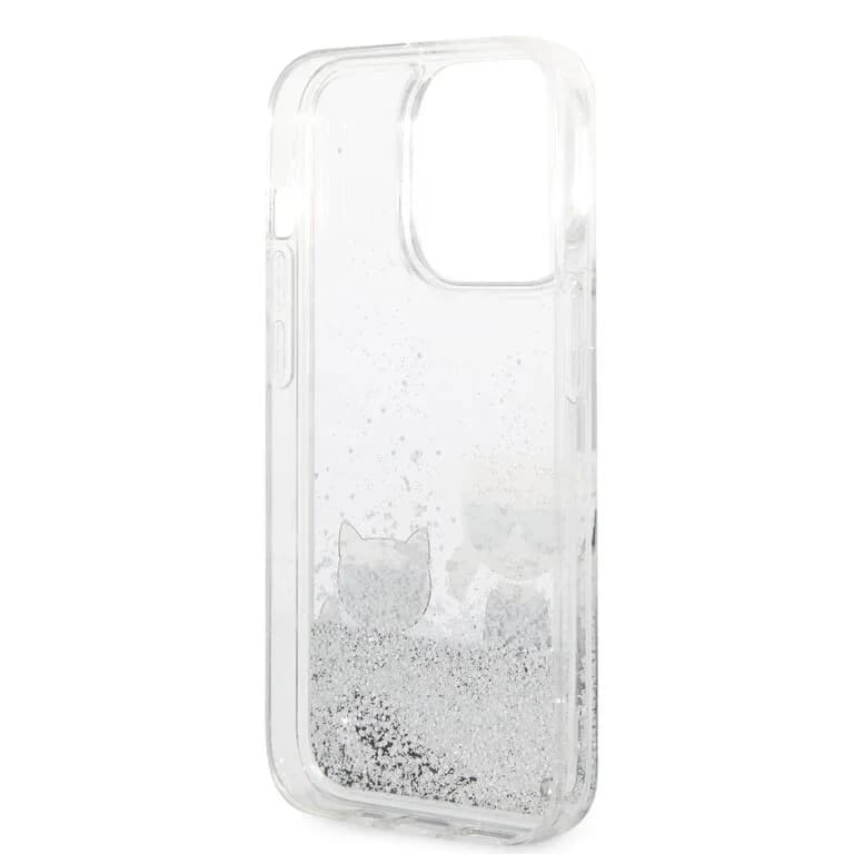 Karl Lagerfeld iPhone 14 Pro Vloeibaar Glitter Achtercover