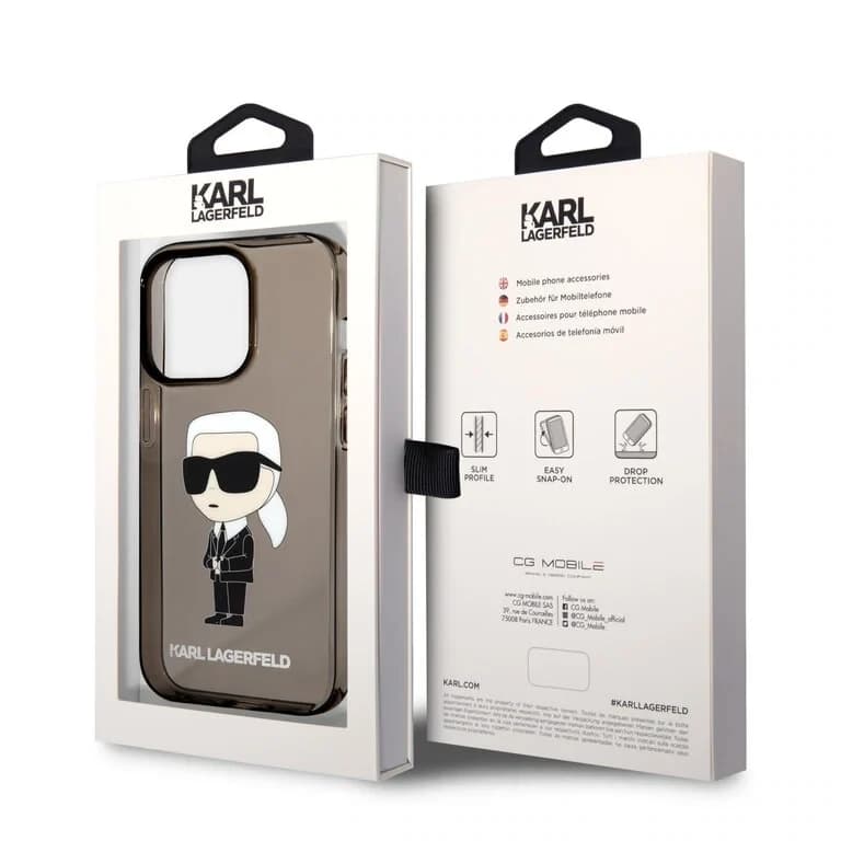 Karl Lagerfeld iPhone 14 Pro Achtercover Gloss