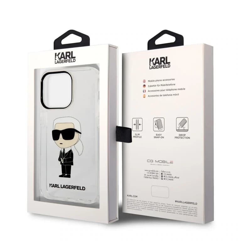 Karl Lagerfeld iPhone 14 Pro Achtercover Gloss