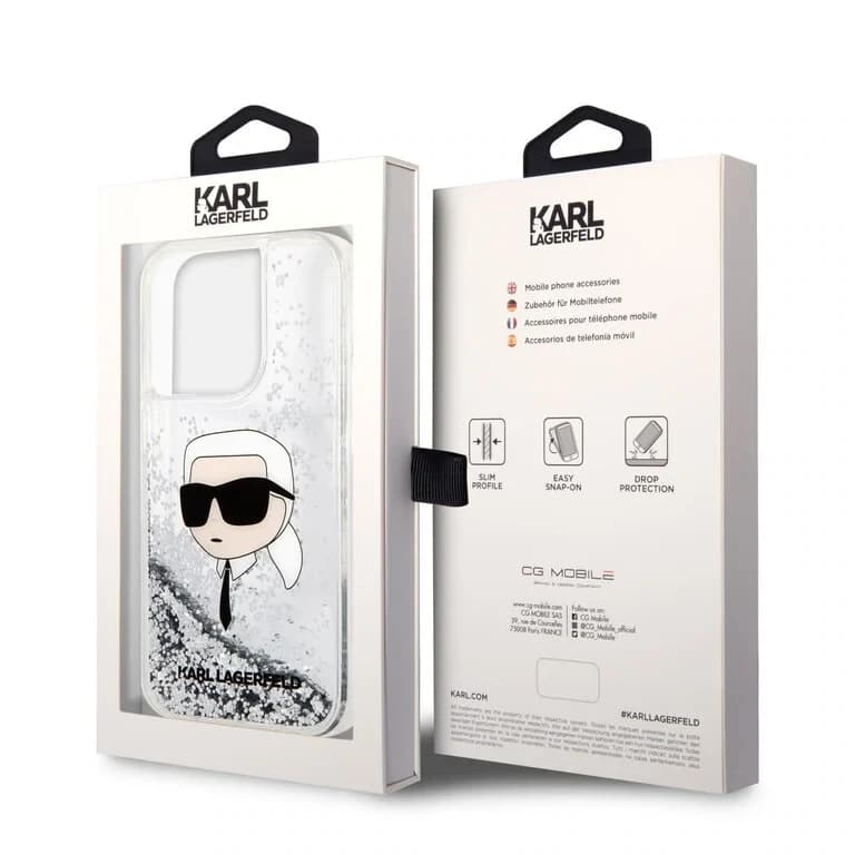 Karl Lagerfeld iPhone 14 Pro Achtercover Case