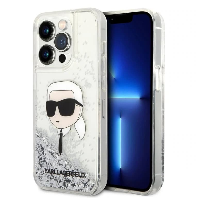 Karl Lagerfeld iPhone 14 Pro Achtercover Case