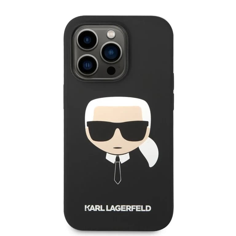 Karl Lagerfeld iPhone 14 Pro Hardcase Achtercover - Karl's Head - Magsafe Compatibel