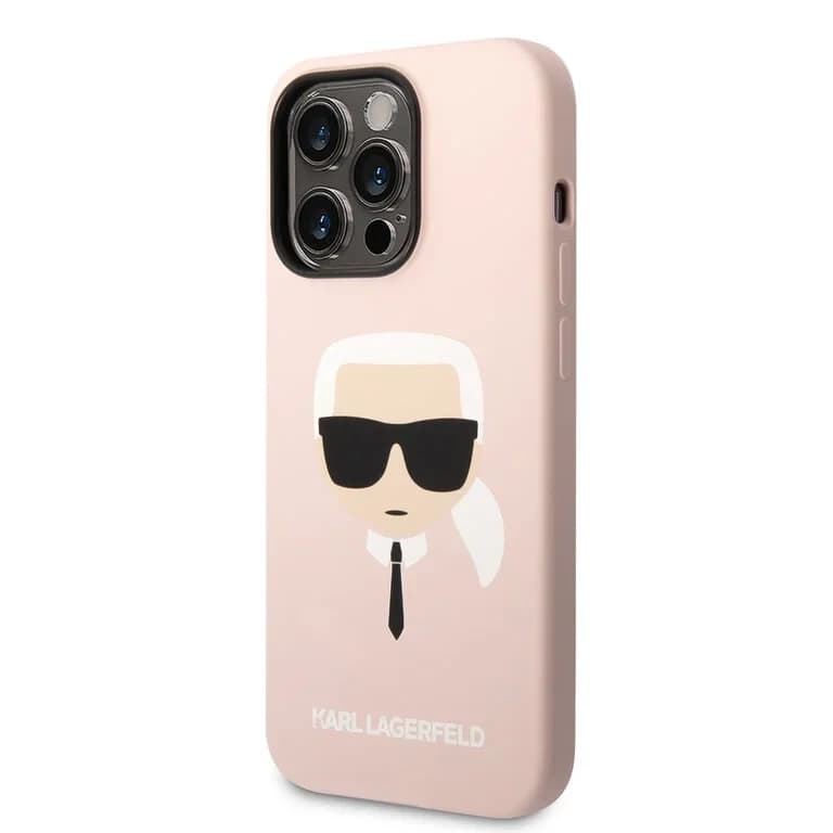 Karl Lagerfeld iPhone 14 Pro Hardcase Achtercover - Karl's Head - Magsafe Compatibel