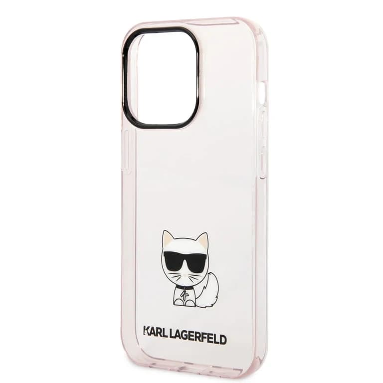 Karl Lagerfeld iPhone 14 Pro TPU Backcover | Choupette - Transparent | Stylish Protection