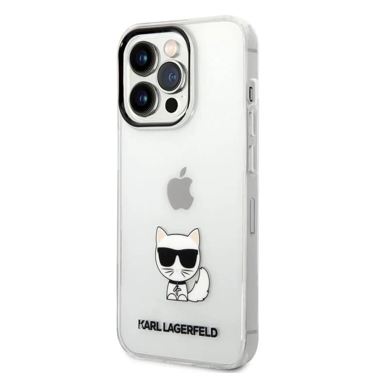 Karl Lagerfeld iPhone 14 Pro TPU Backcover | Choupette - Transparent | Stylish Protection