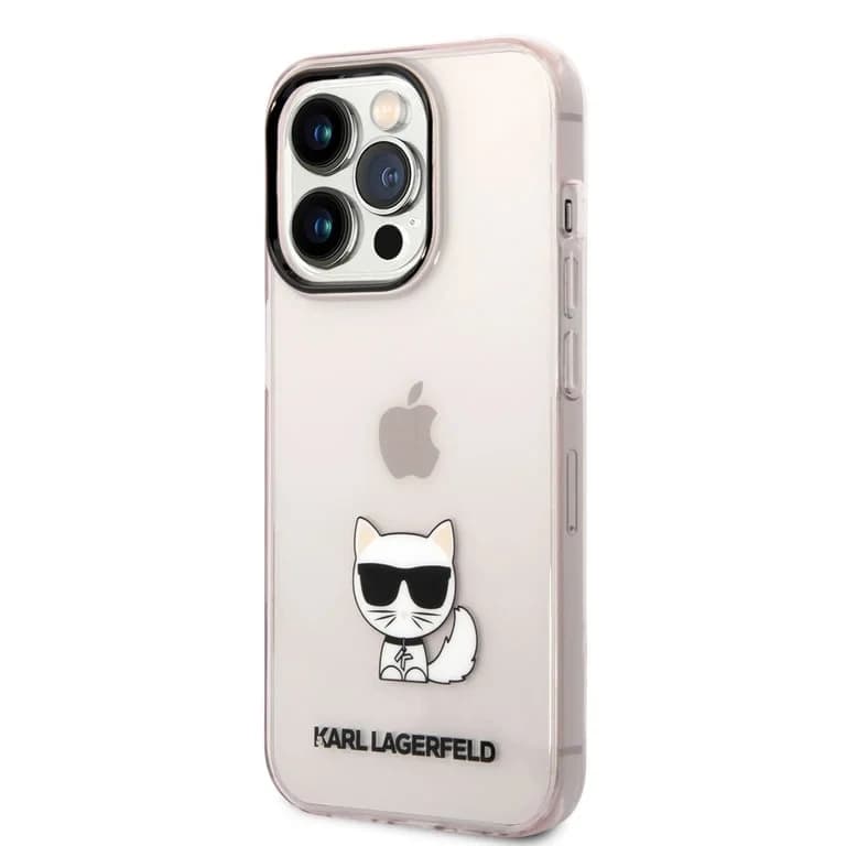Karl Lagerfeld iPhone 14 Pro TPU Backcover | Choupette - Transparent | Stylish Protection