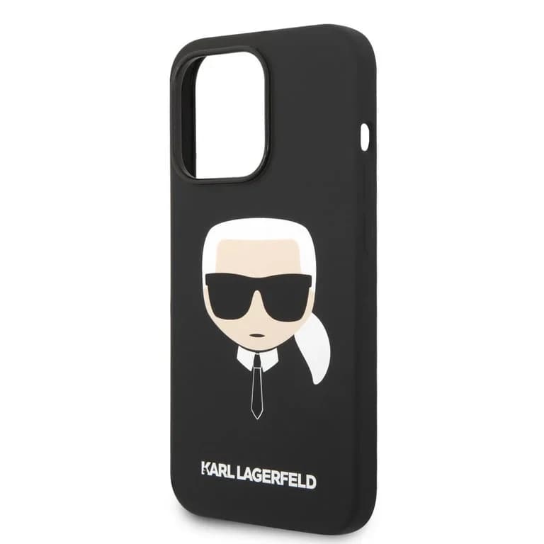 Karl Lagerfeld iPhone 14 Pro Hardcase Achtercover - Karl's Head