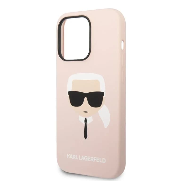 Karl Lagerfeld iPhone 14 Pro Hardcase Achtercover - Karl's Head