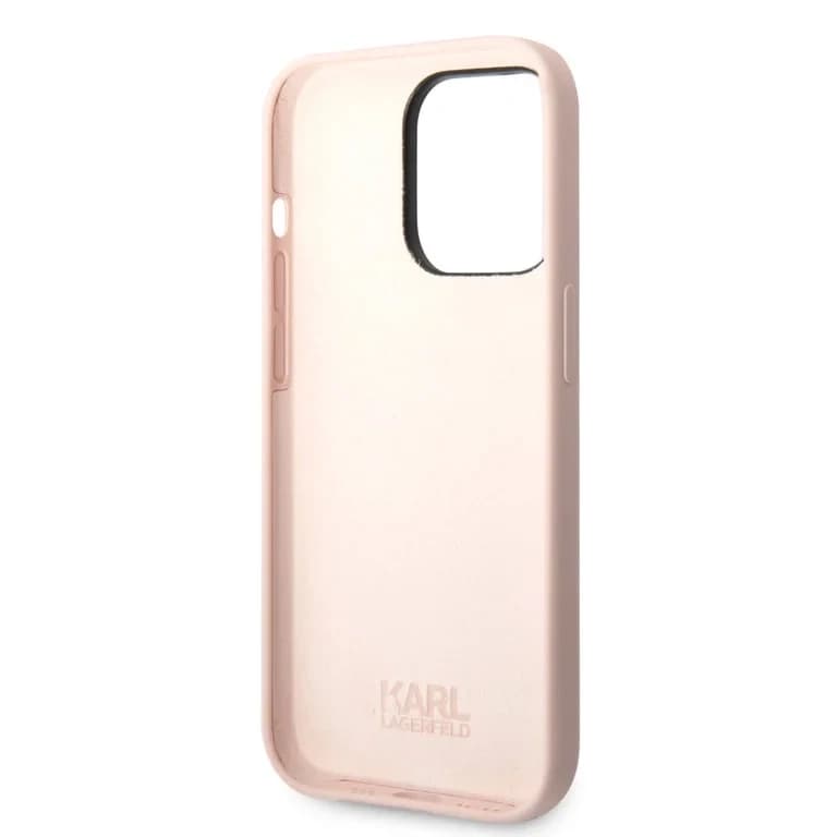 Karl Lagerfeld iPhone 14 Pro Hardcase Achtercover - Karl's Head