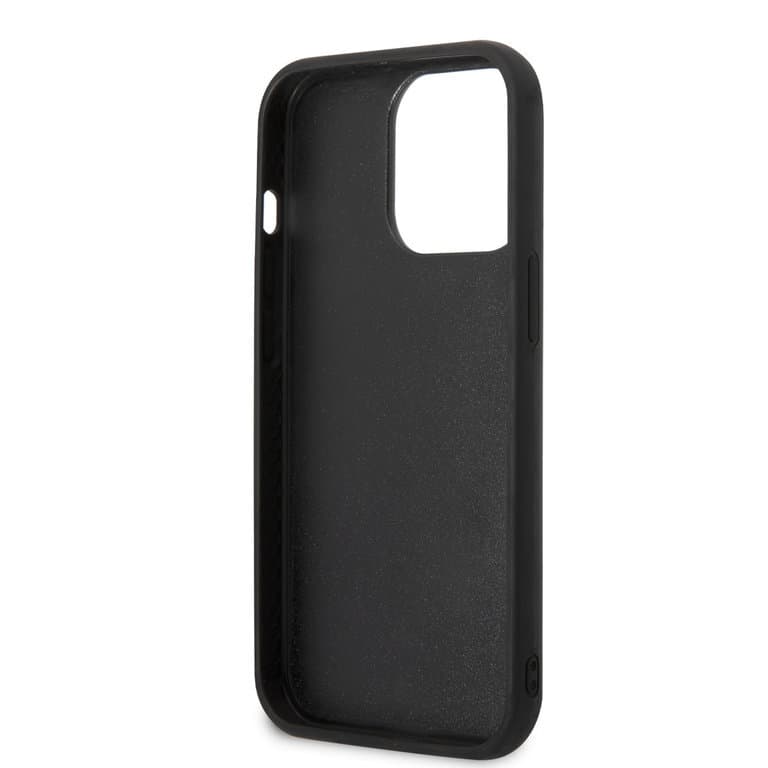 Karl Lagerfeld iPhone 14 Pro Hardcase Achtercover - 3D Rubber K&C - Zwart