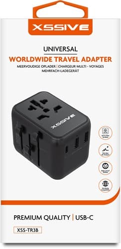 Xssive Wereldwijde Adapter XSS-TR3B ​​- Zwart