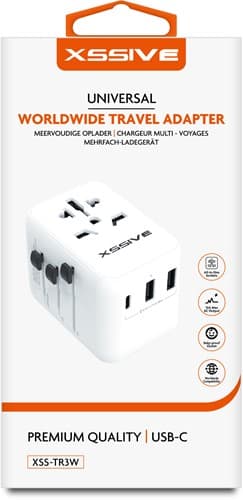 Xssive Wereldwijde Adapter XSS-TR3W - Wit