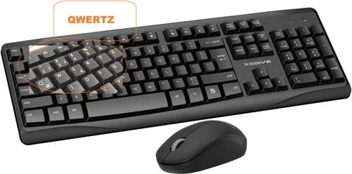 Xssive XSS-KMSET1 QWERTZ Draadloos toetsenbord+muisset