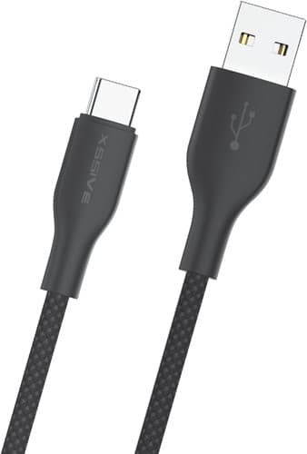 Xssive TPE Gevlochten Kabel Type-C 30cm XSS-TPEBR30C - Zwart