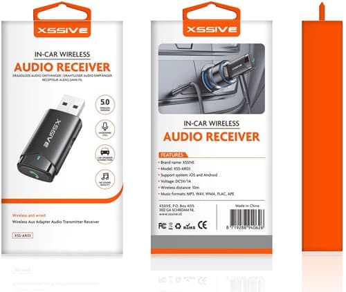 Xssive draadloze audio-ontvanger XSS-AR03 voor in de auto