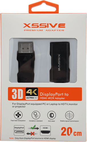 Xssive DisplayPort naar HDMI Adapter XSS-4KDPHF01 - Zwart
