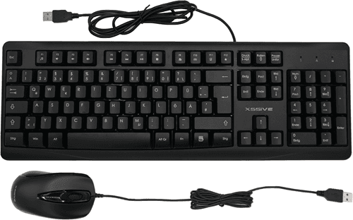 Xssive XSS-KMSET2 BEDRAAD Toetsenbord en muiscombinatie QWERTZ