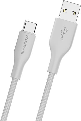 Xssive TPE Gevlochten Kabel Type-C 30cm XSS-TPEBR30C - Wit