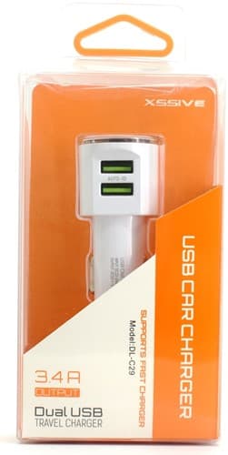 Xssive Duo Car Charger Adapter XSS-C29 - Wit