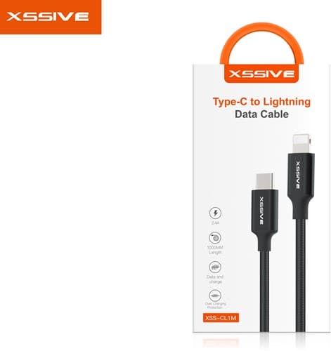 Xssive Braided Type-C to iPhone Cable 1m XSS-BR1MCL